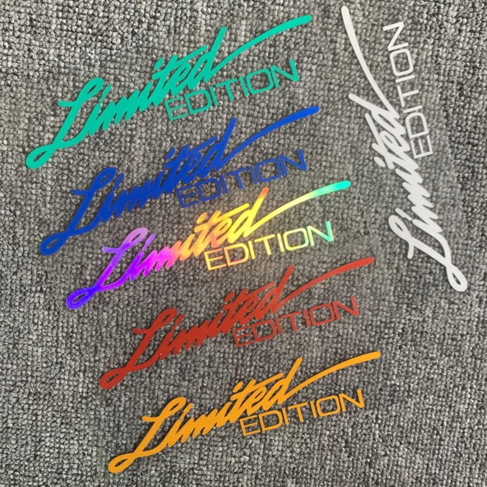 Vinylsticker Raamsticker Auto-styling 3D LIMITED EDITION Decoratie Reflecterende lasersticker voor auto-accessoires