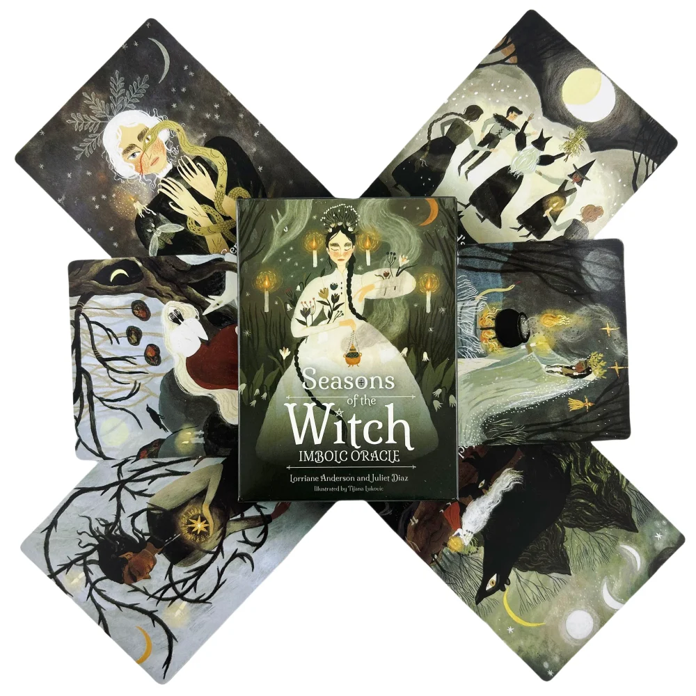 Seasons Of The Witch Imbolc การ์ด Oracle 44 ภาษาอังกฤษ Visions Divination Edition Deck Borad เกมไพ่ทาโรต์สําหรับปาร์ตี้เล่น