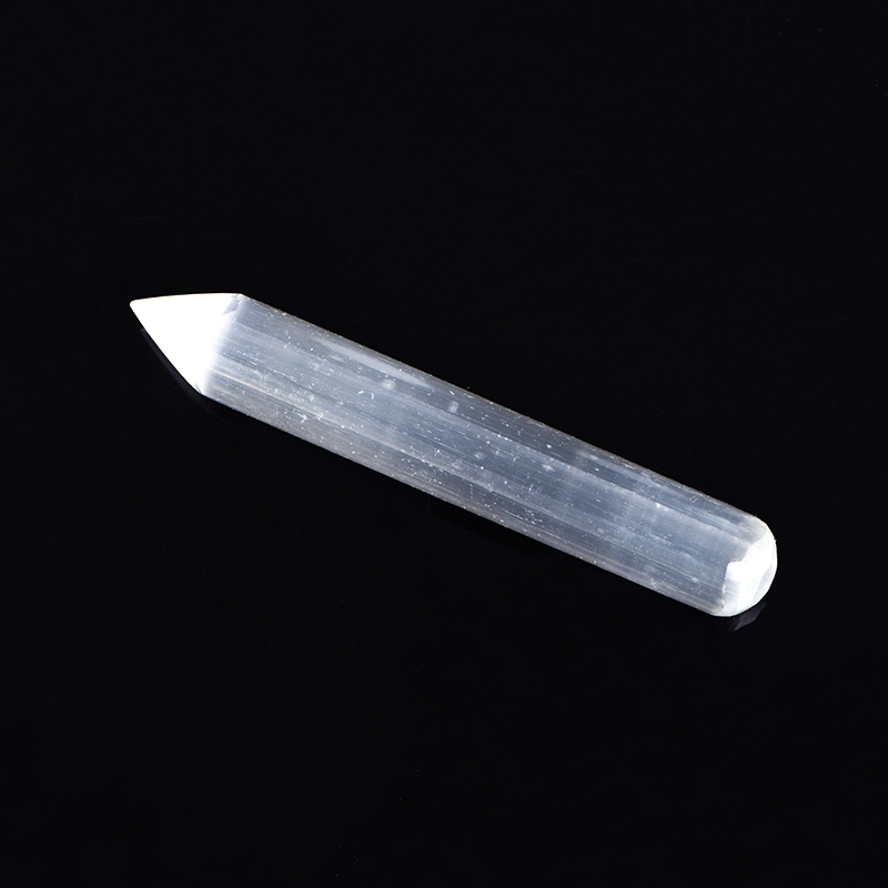 Sélénite marocaine naturelle pour la décoration de la maison, ornement de bureau, ornements de méditation, énergie apaisante, favorise la paix