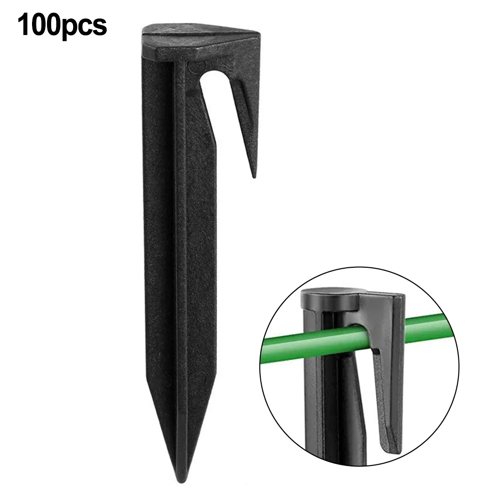 100pcs Lawn Mower Boundary Pegs For Securely Anchoring Robot Mower Perimeter Boundary Cable Lawn Nails Garden Tools Accessories