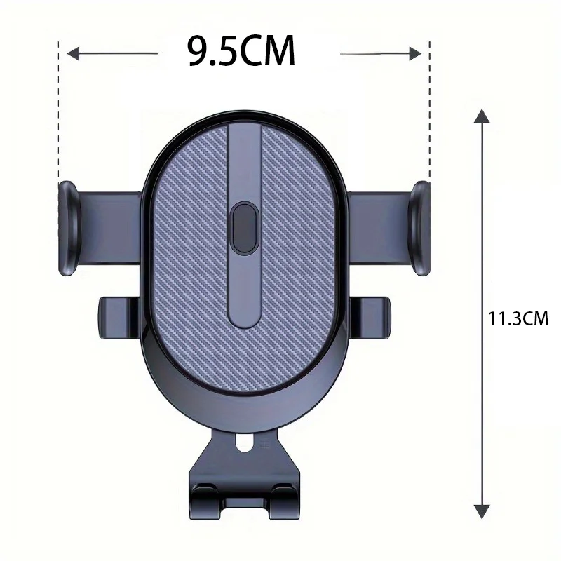 360 ° Rotierender Auto-Telefonhalter für Lüftungsschlitze – universelle Haken-Clip-Halterung mit rutschfestem Griff für iPhone/Samsung/GPS