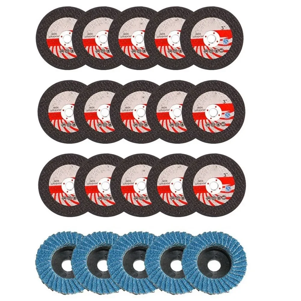 Mini disco de corte Circular de resina para amoladora angular, disco de corte de pulido, hoja de corte eléctrica, 75mm, 10/15 Uds.