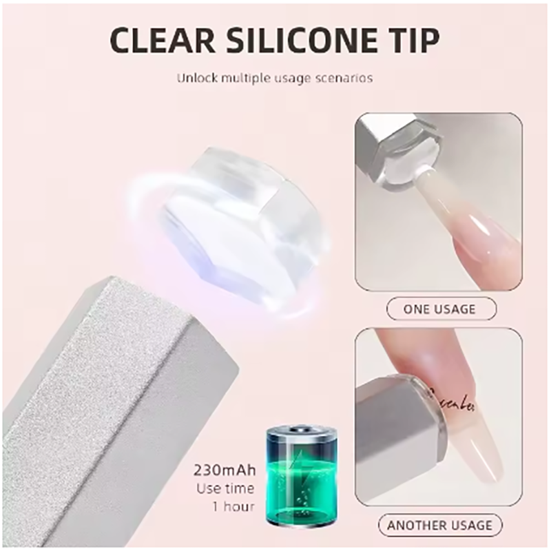 Mini Timing Display Portable Mini Nail Light Home Séchage rapide Lampe de poche Stylo Rechargeable Nail Dryer UltraViolet LED Nail Stylo Spécial