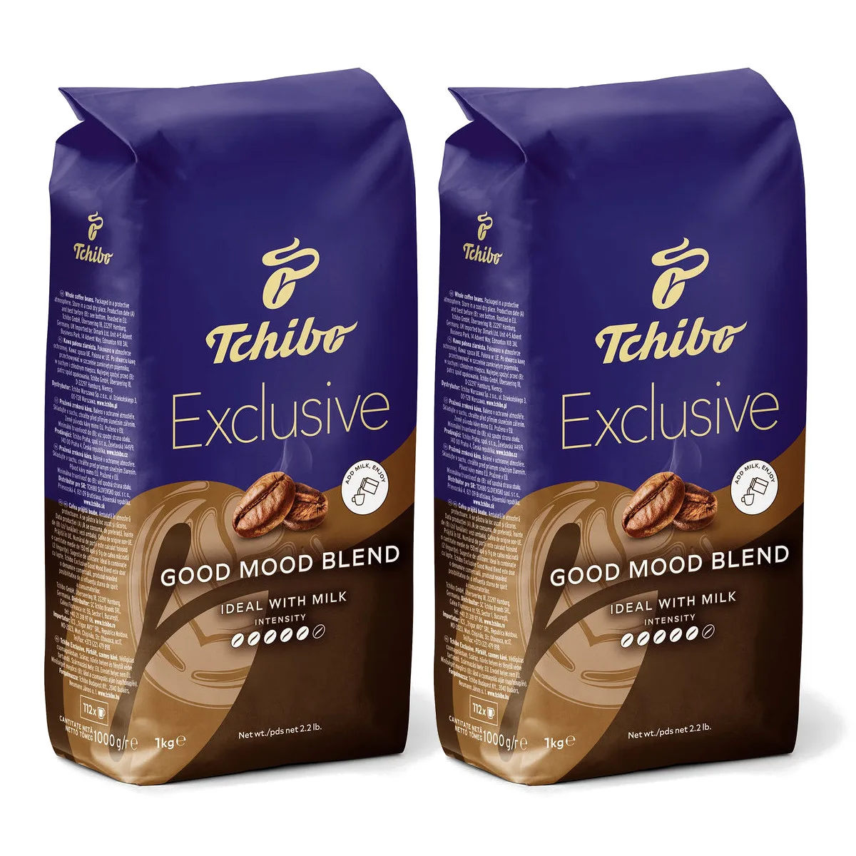 2x Kawa ziarnista TCHIBO Exclusive Good Mood 1kg