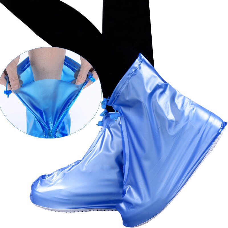 1 paio di copriscarpe antipioggia riutilizzabili in PVC Unisex per abbigliamento antiscivolo copriscarpe impermeabile resistente alla neve e allo sporco