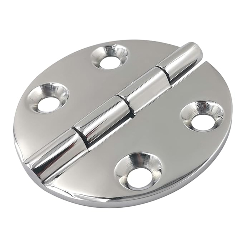 Stainless Steel Casting Hinge Flat Hinge Cabinet Doors For Windows 4 / 6 Holes Cast Strap Deck Hinge for Boat Hardware