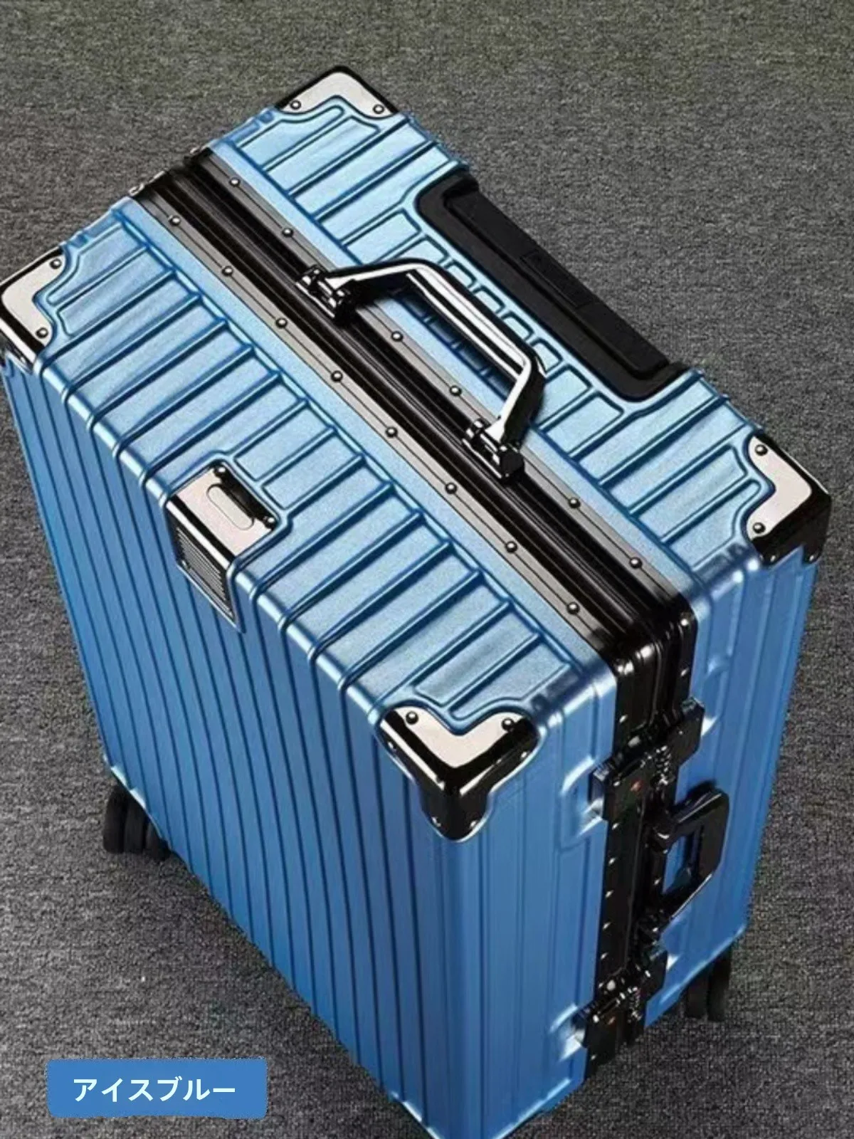 ユニセックス機内持ち込み荷物大型スーツケースキャビントラベルバッグビジネスOLスタイルナイロン素材ロックバックル開閉ユニバーサルホイール