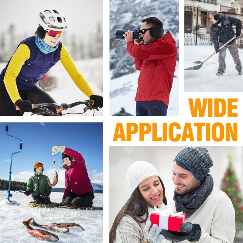 Zimowe unisex ciepłe futrzane nauszniki dla mężczyzn kobiet aksamitne nauszniki zagęszczone cieplejsze nauszniki na zewnątrz jazda na rowerze narciarstwo pluszowe nauszniki