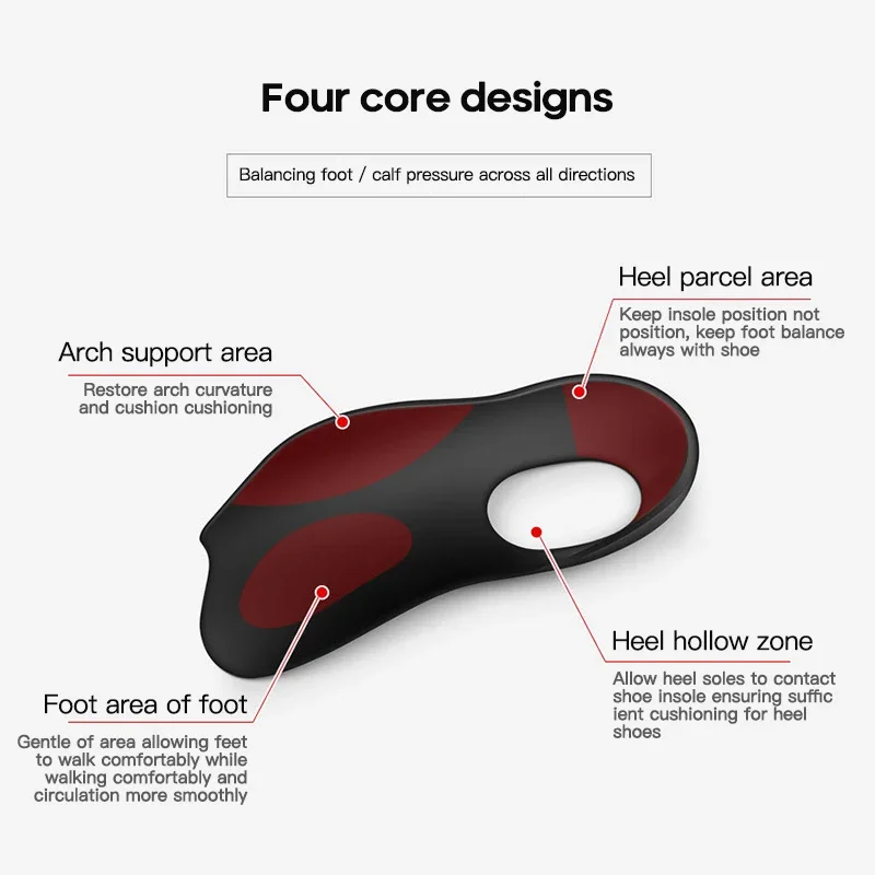 Flatfoot Orthotics Flatfoot Orthotics Cubitus Varus Orthopedic Feet Cushion O-shaped Legs Pads Foot Care Insoles Unisex 1 Pair