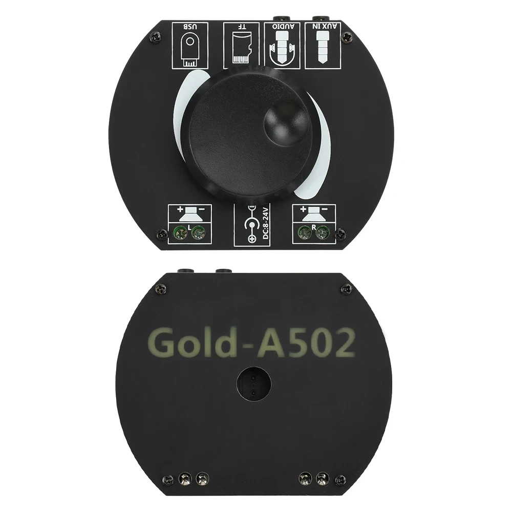 Placa amplificadora digital a502 hifi bluetooth 5.0 2.0 canal duplo 2*30w estéreo tpa3116u suporta usb/cartão de som/entrada aux