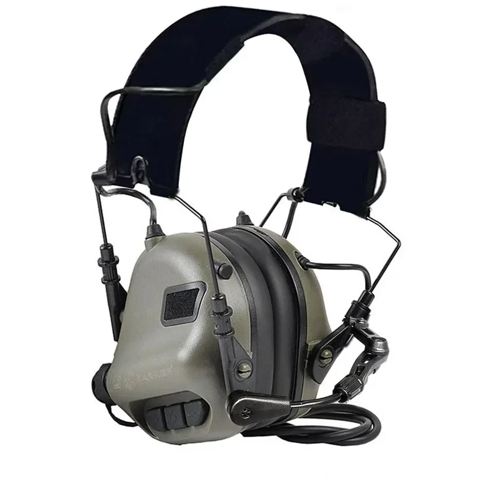 Earmor Tactical Headset M32 Mod4 Active Shooter Oorbeschermers Helm Headset Met Helm Rail Adapter 360 ° Rotatie