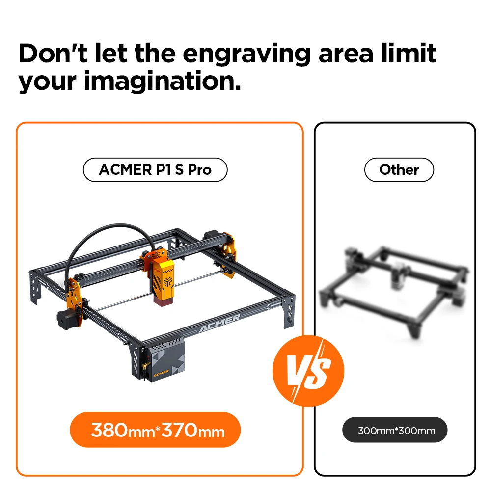 ACMER Laser Engraver P1 S pro 6W with WIFI APP 72W Laser Cutting Machine For Acrylic Wood Panel Woodworking Engraving Machine