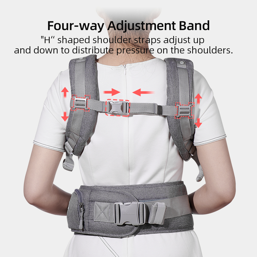 Sunveno ベビーキャリア幼児ヒップシートキャリアベベカンガルースリング新生児用バックパックキャリアベビートラベルアクティビティギア