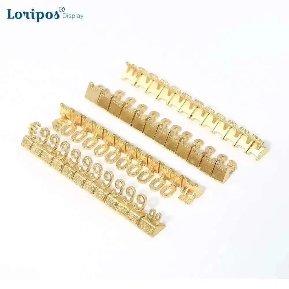 100pcs Same Adjustable Number Price Display Counter Stand Tag Label For Jewelry Phone Retail Shop Combined Numberal Cube Sign