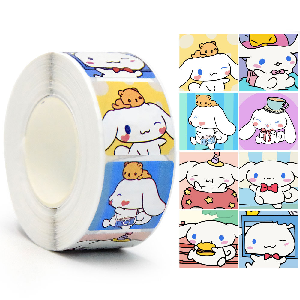 500 pçs sanrio adesivos kawaii olá kitty melodia kuromi cinnamoroll graffiti decalques brinquedo do miúdo bonito dos desenhos animados decoração presente