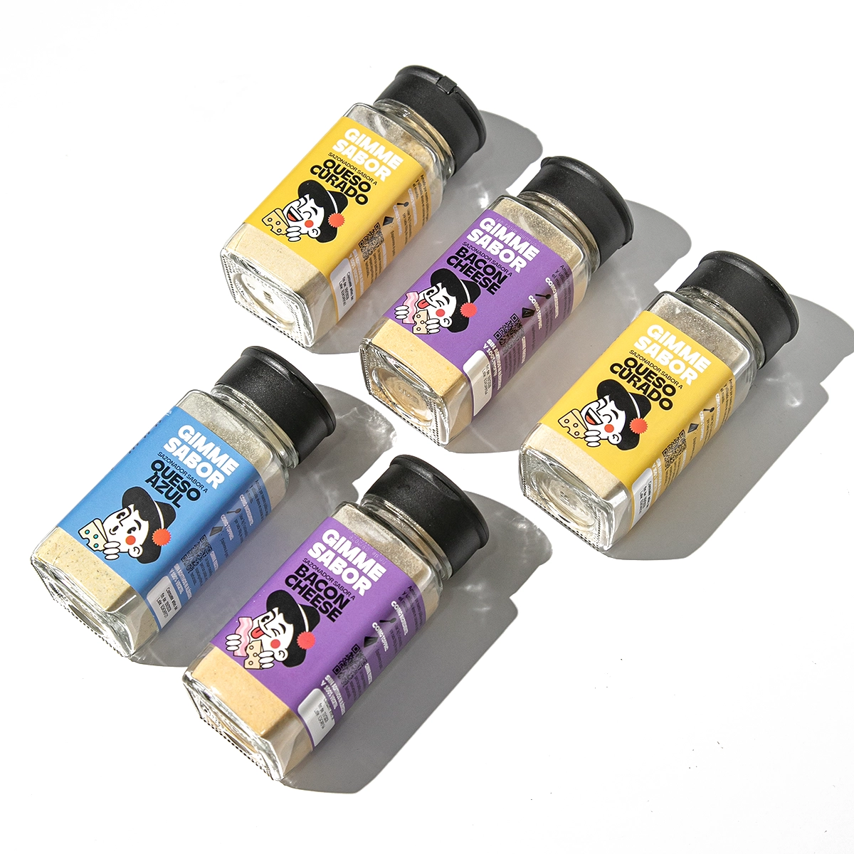 Pack Queso Lovers GIMME SABOR - Sazonadores de Queso Curado, Azul y Bacon - Experiencia Única en Sabores Queseros