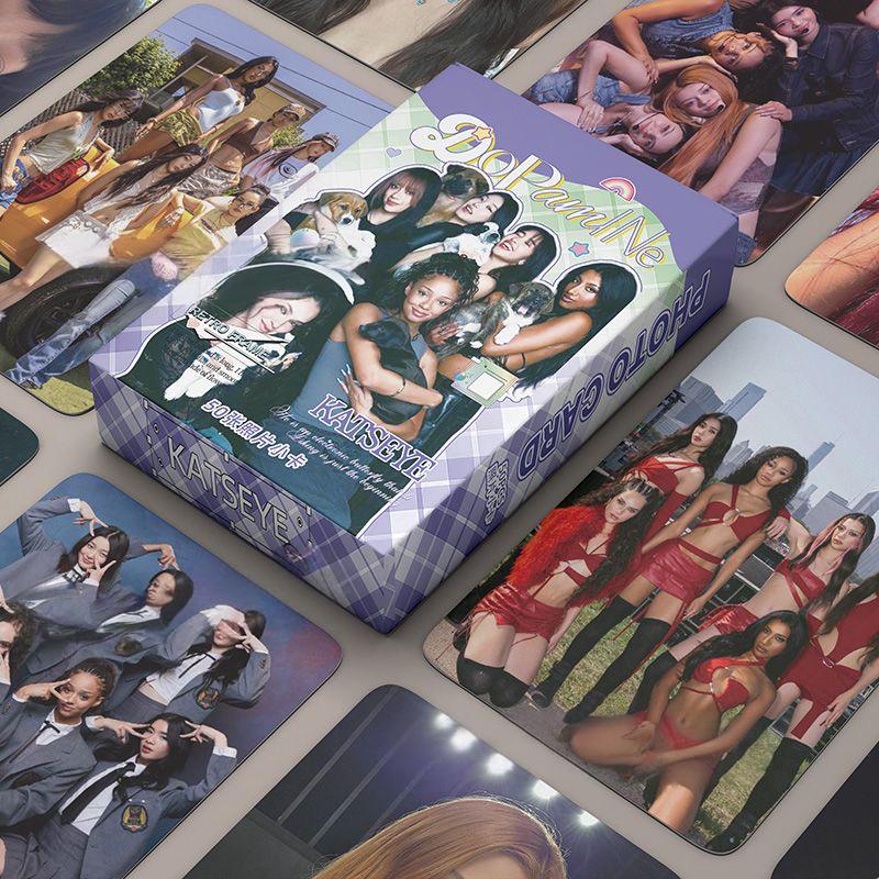50PCS Korean Girl Group KATSEYE Album Photo Cards Set - Daniela Manon Megan Collectible LOMO Card Fans Gift