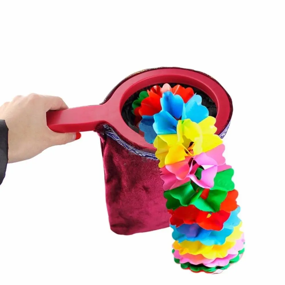 1pc Twisty Velvet Fabric Change Bag Pull Flower Make Things Appear Disappear Close Up Magic Tricks Toys for Children