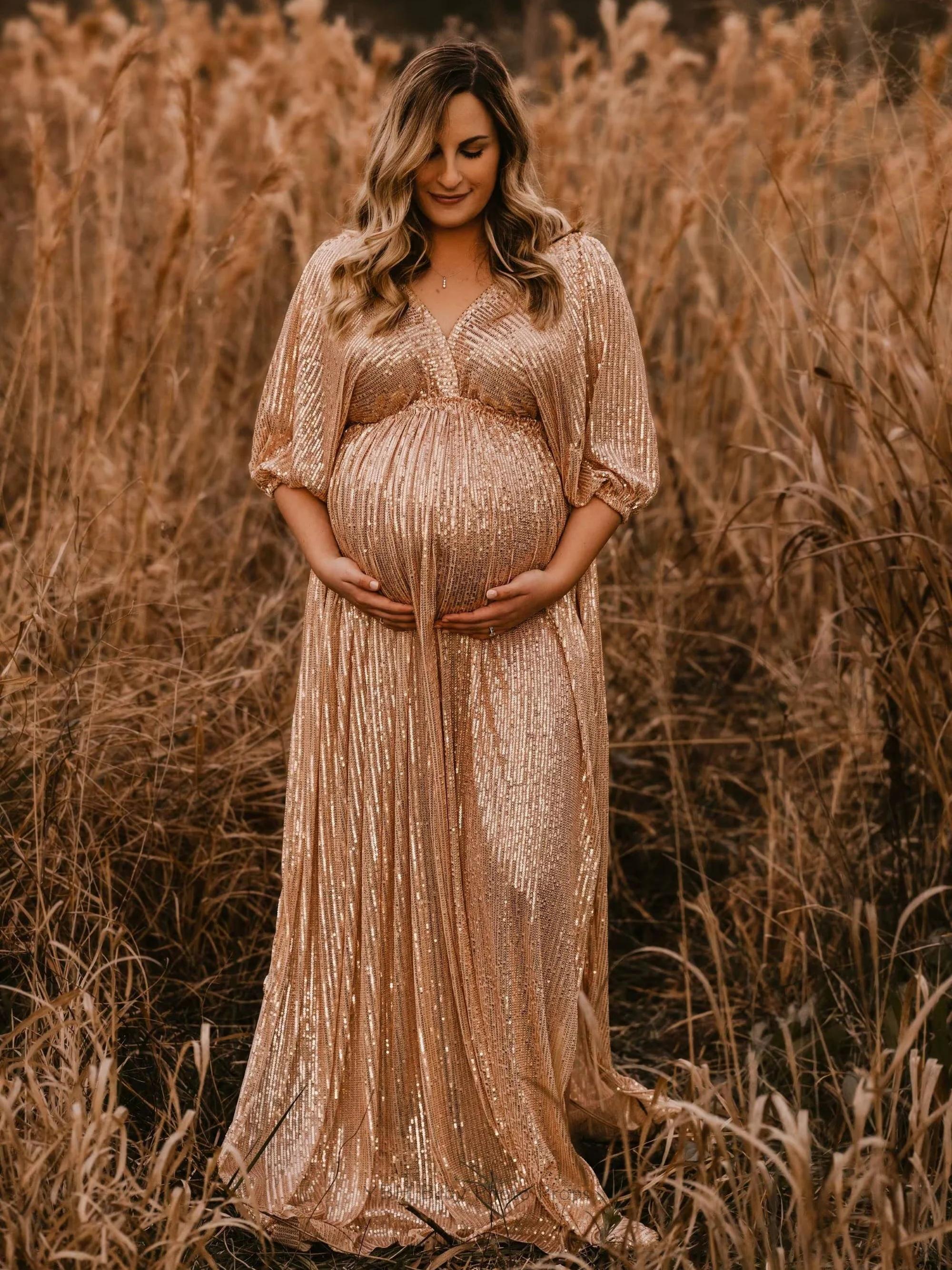 Adereços para fotografia de maternidade, vestido elegante vintage com lantejoulas e decote em v para fotografia, adereços, roupas para sessão de fotos