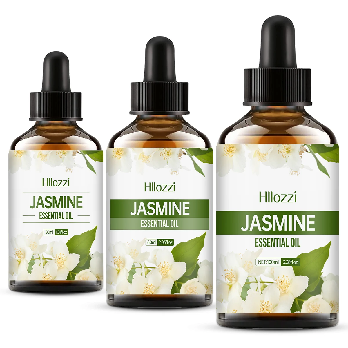 Óleo essencial de jasmim para cuidados com a pele facial, óleo hidratante para cuidados com o corpo, óleo essencial de aromaterapia, fragrância duradoura