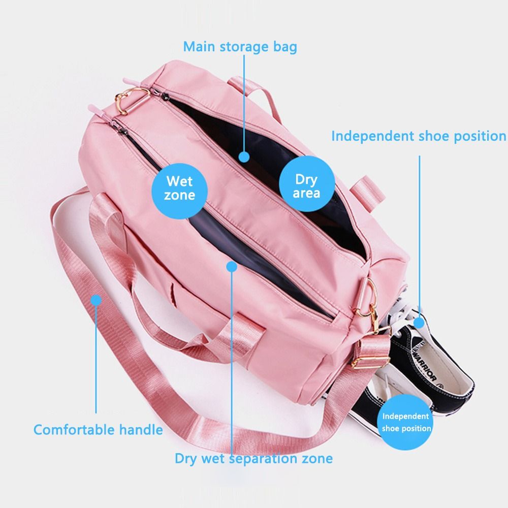 Overnight Weekend Travel Duffle Bag para Mulheres, Ginásio, Yoga Bagagem Sacos, Bolsa Esportiva