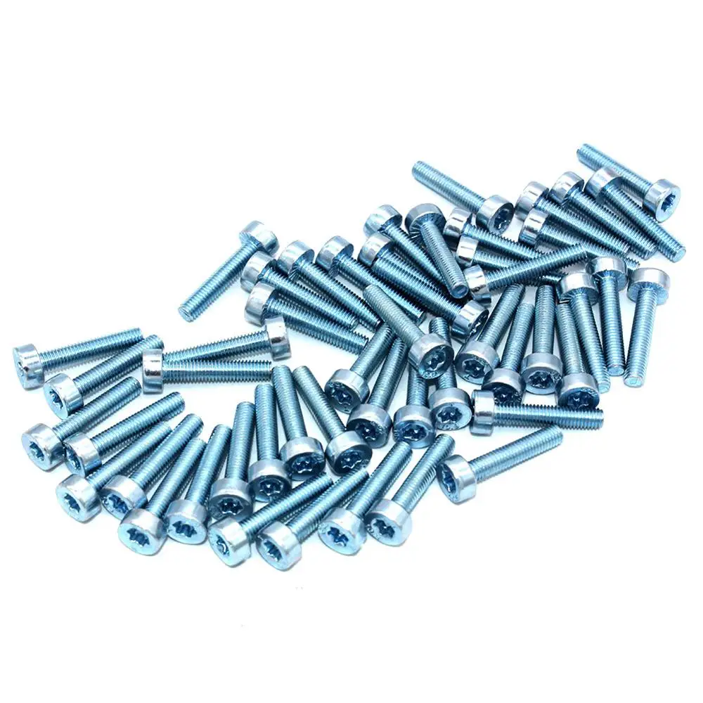 50PKS T27 perno Torx M5 x 25 para motosierra Stihl Makita Dolmar Oleo-Mac Bruchutter soplador cultivador
