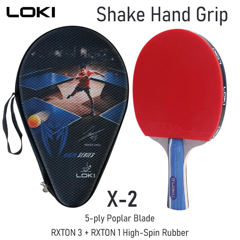 LOKI raquette de Tennis de Table série X 1 2 3 étoiles raquette de Ping-Pong batte récréative pour joueurs d'entrée