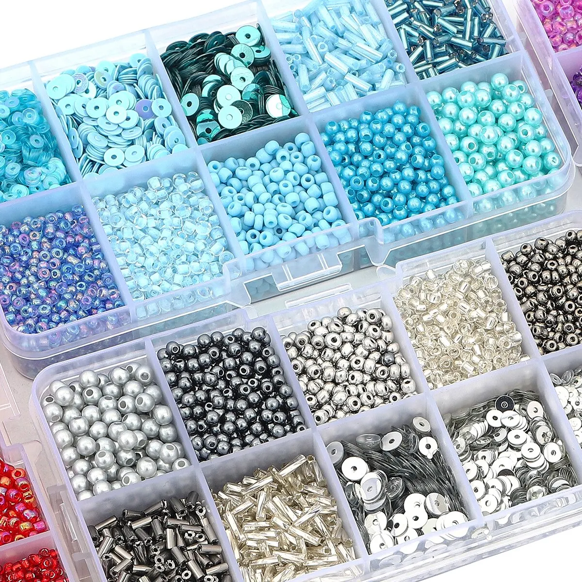 120 กรัม/กล่อง Multi-สีข้าว Pearl Sequins เลียนแบบไข่มุกวัสดุกระเป๋าทําด้วยมือ DIY สร้อยข้อมือลูกปัดสร้อยคออุปกรณ์เสริม