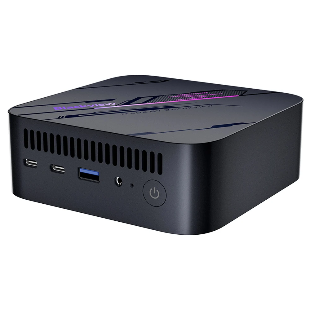 Blackview MP100 Mini PC, AMD Ryzen 7 5700U 8 rdzeni Max 4,3 GHz, 32 GB RAM 1 TB SSD, DP + HDMI + potrójny wyświetlacz 4K typu C, WiFi 6 BT 5.2
