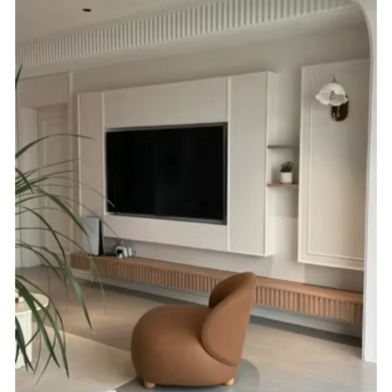 Combohome-TV Stand Gabinete e Mesa De Café, Tampo De Mármore De Madeira, Mobília Da Sala De Estar, Novo Design