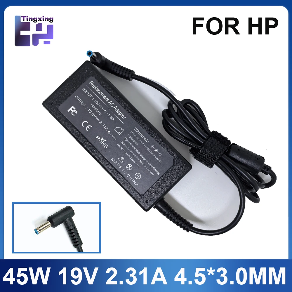 Laptop Adapte19.5V 2.31A 45W 4.5*3.0mm Laptop Charger Adapter For HP Stream X360 13 14 Pavilion 854054-001 741727-001 740015-001