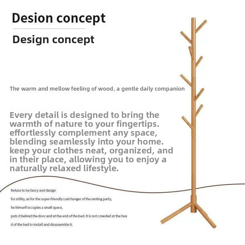 Cabide de madeira maciça moderno cabide suporte para quarto sala estar entrada resistente chapéu cachecol saco organizador madeira natural