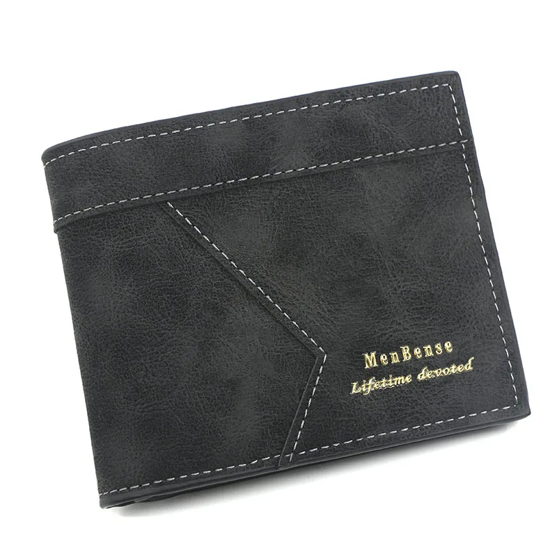 Men's Short PU Leather Large Capacity Wallet, Men's Short PU Leather Wallet, Multi-card Multi-function Card Bag,Durable
