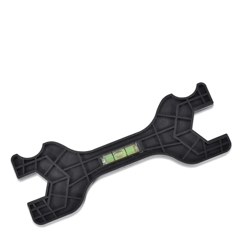 Multifunctional Dual Headed Wrench With Level Manual Tap Spanner Repair Plumbing Tools For Household Faucet Pipe And Toilet