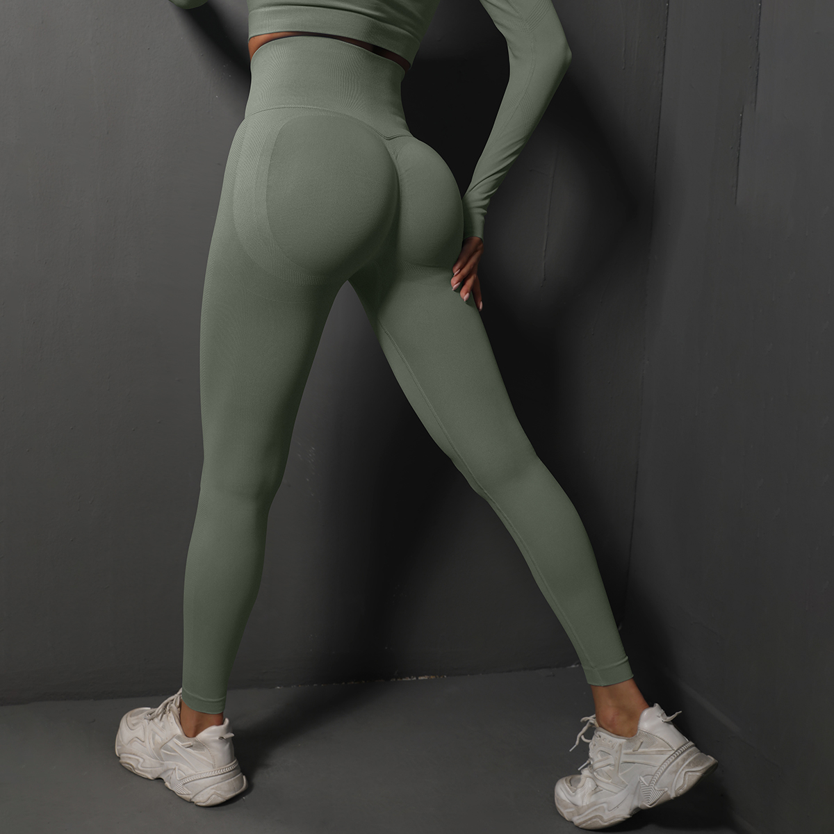 Frauen Yoga Leggings Hüften Heben Gym Leggings Nahtlose Sport Hosen Hohe Taille Fitness Leggings Blase Butt Workout Laufhose
