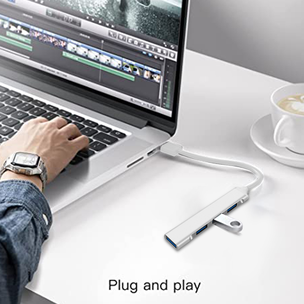 USB 3.0 Hub USB Hub Dock Type C 3.1 4-портовый мульти-сплиттер-адаптер OTG для Xiaomi Huawei Lenovo Macbook Pro USB 3.0 2.0 Порты