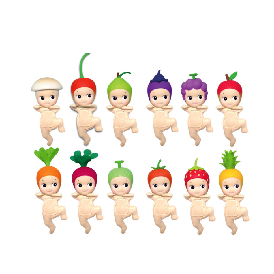 Sonny Angel Harvest Series กล่องตาบอดผลไม้และผักรูป Kawaii Hippers อะนิเมะตัวเลข Surprise Guess กระเป๋า Mystery กล่องของเล่น