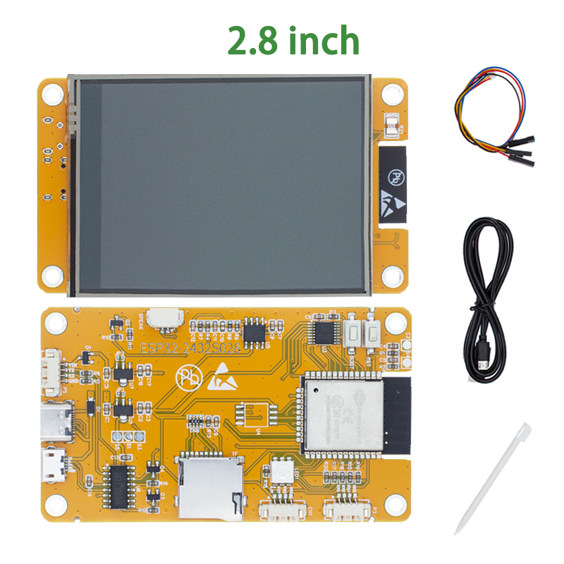 ESP32 Arduino LVGL scheda di sviluppo WIFI e Bluetooth 2.4 2.8 3.5 "240*320 schermo di visualizzazione intelligente modulo TFT LCD da 2.8 pollici con Touch