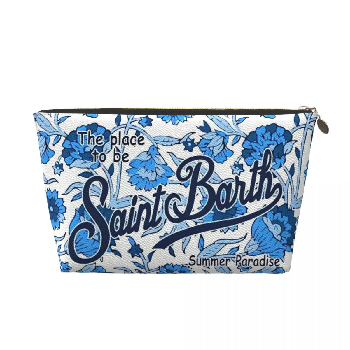 S-Saint B-Barth Bolsa de aseo de viaje de cuero Bolsas de maquillaje Tendencia Estuche organizador de maquillaje al aire libre