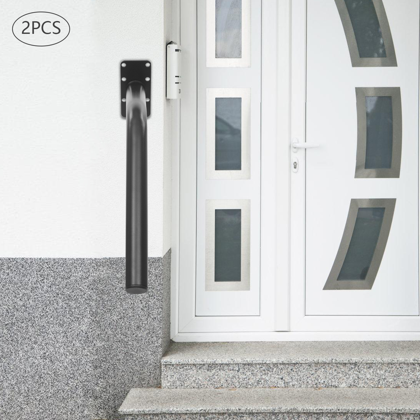 2 Stück Treppenhandläufe, korrosionsbeständige Treppenhandläufe, einfach zu verwendende Handläufe für Treppen/Terraces im Innen- und Außenbereich