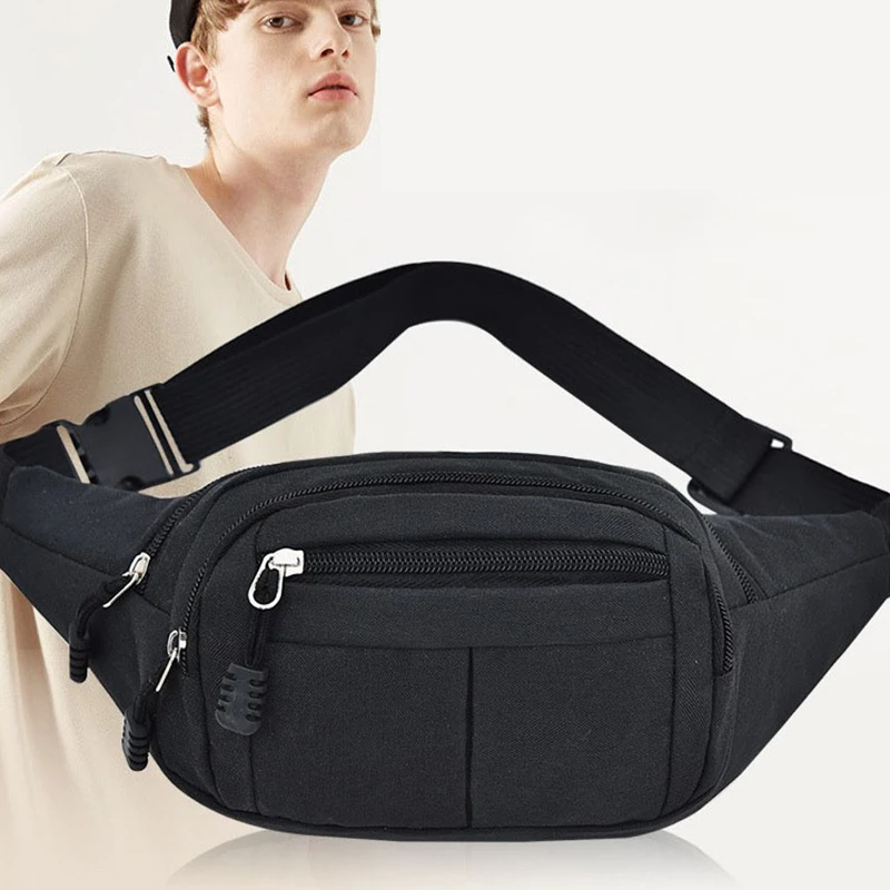 Men's Waist Pack Nylon Sport Fanny Bags Boy Drop Leg Bags Hip Bum Belt Bag Travel Riding Motorcycle Crossbody Purse Pouch