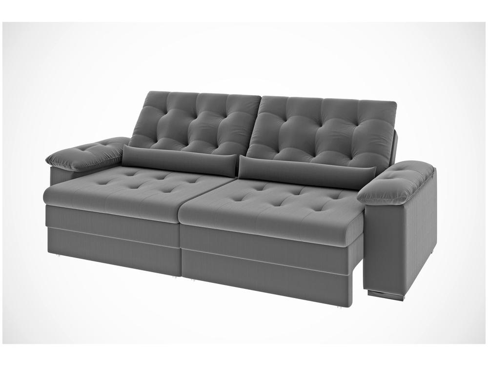 Sofá 2 Lugares Retrátil Reclinável Suede Phormatta Colômbia