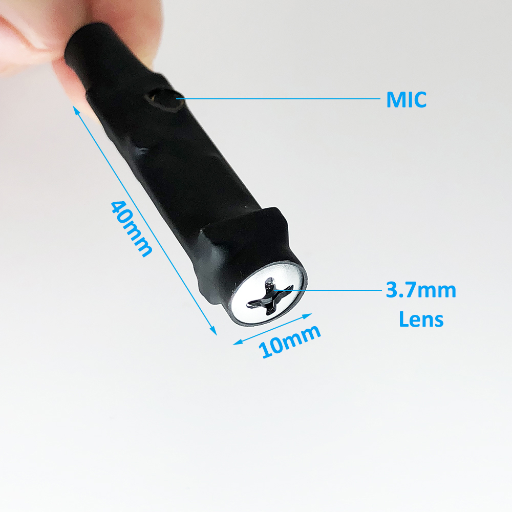 Аналоговая камера безопасности Mini AHD 1080p, объектив 3,7 мм, BNC/RCA/DC, видео/аудио/мощность, вариант PAL/NTSC