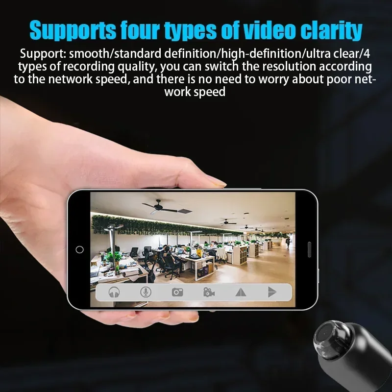 Nueva cámara HD 1080P inalámbrica Wifi vigilancia interior cámara de visión nocturna Mini cámara de vigilancia de seguridad Monitor de bebé