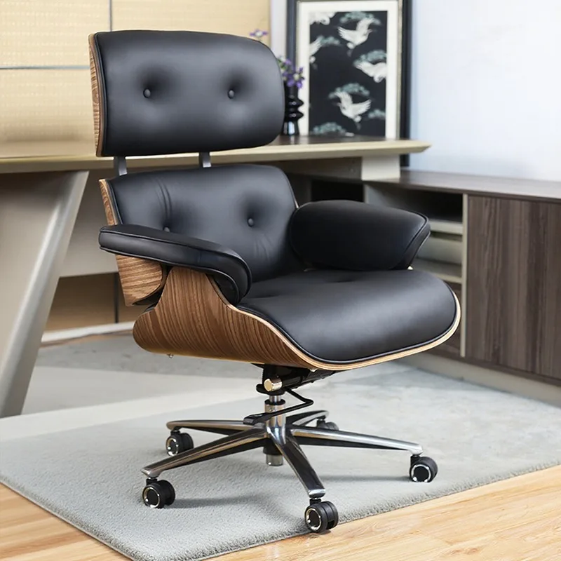 Contemporary Designer Advanced luxury Office Chair Rolling Swivel Ergonomic Comfortable Leather Premium Executive Furniture