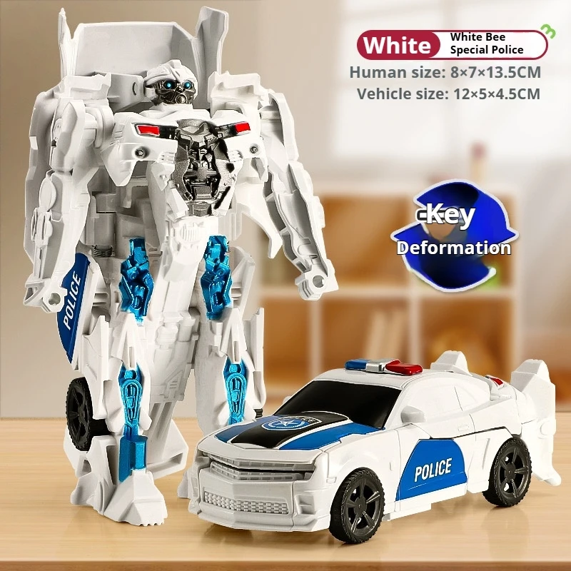 2025New Transformation Car Anime Robot Model One Step Deformation Robot Toy Kid Puzzle Toy Deformation Car Action Figure Model