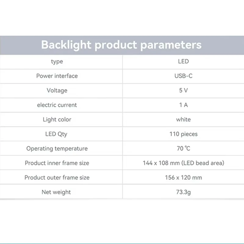 Per Bambu lab CMYK Kit scheda retroilluminazione a LED Kit scheda retroilluminazione a LED al litio Kit cavo dimmerabile