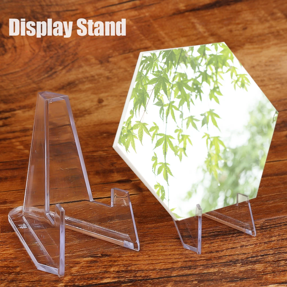 1-30 Stück klare Acryl münze Display Stand halter kleine Staffelei Rack Sammelkarten halter Unterstützung für Kpop Idol Card Organizer