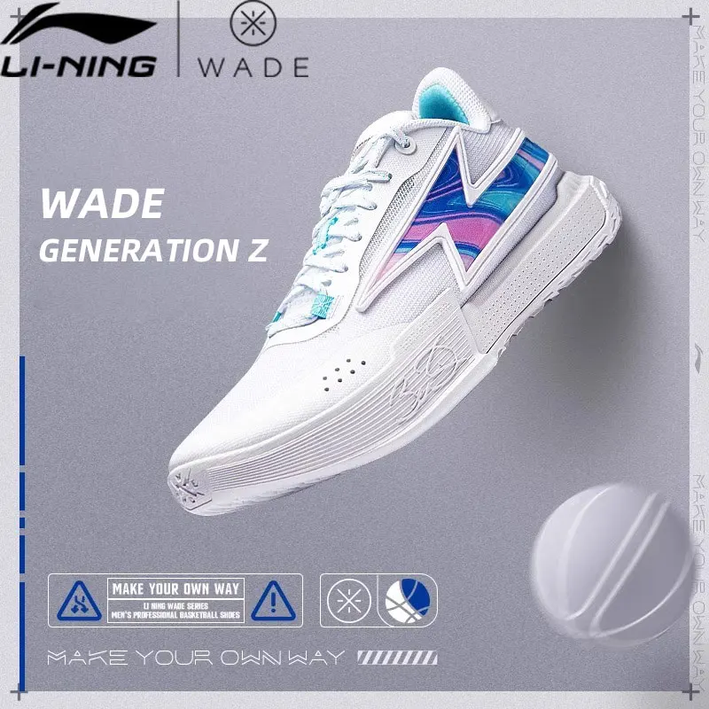 Мужские баскетбольные кроссовки Li-Ning Wade Flash On Court, легкие спортивные кроссовки с пружинной подкладкой, командная обувь поколения Z ABPU027