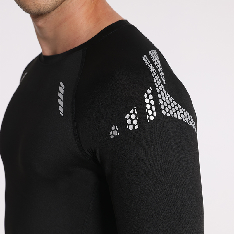 Camiseta para hombre, camiseta deportiva para correr para hombre, camiseta superior de Fitness para hombre, camiseta ajustada de secado rápido para entrenamiento, gimnasio, camiseta deportiva para correr